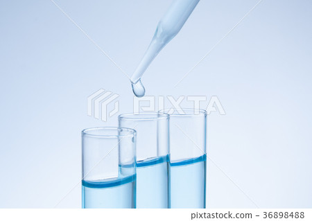 Substance over laboratory test tubes 36898488