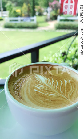 Latte Coffee, Latte Art on the cup  36899302