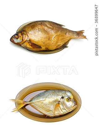 fish bream and vomer on a white background fish bream and vomer on a white background 36899647