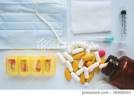 Healthcare and medical concept on white background Healthcare and medical concept on white background 36900050
