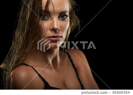 Attractive young model posing at studio Attractive young model posing at studio 36900564