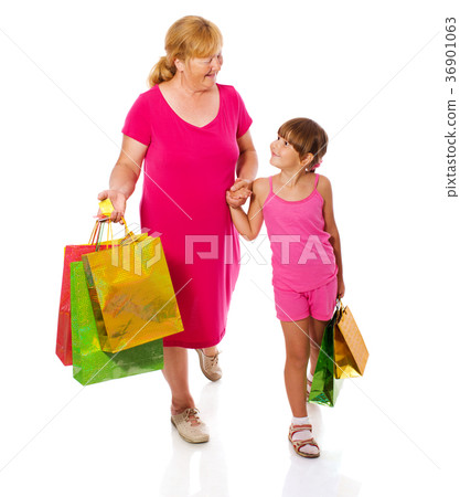 Grandmother with child Grandmother with child 36901063