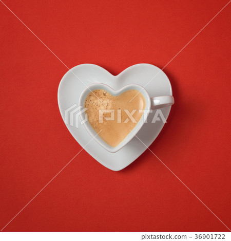 Heart shape coffee cup 36901722