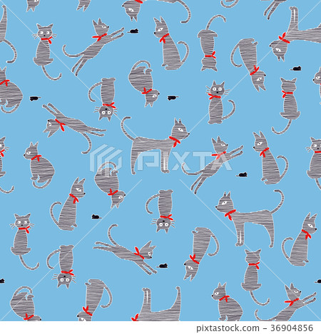 Cute cats pattern Cute cats pattern 36904856