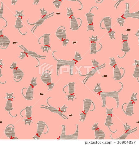 Cute cats pattern Cute cats pattern 36904857
