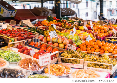 Italian fruit market Venice Italian fruit market Venice 36905422