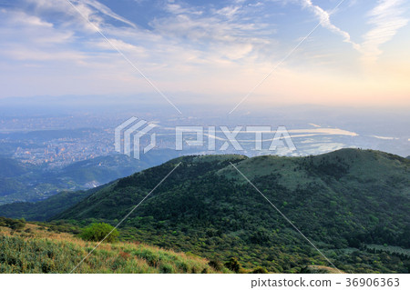 Taiwan, Taipei City, Yangming Mountain, Yangmingshan National Park, Dagu Mountain, dusk, sunset, sky 36906363