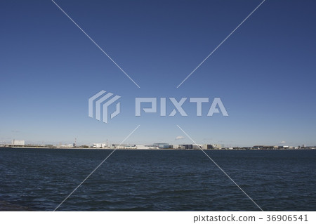 Ichikawa City seen from Urayasu City December 36906541