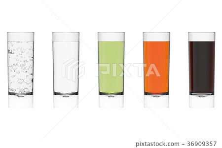 Five glasses of drinks Five glasses of drinks 36909357