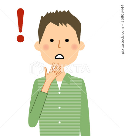 Young male dad surprised 36909444