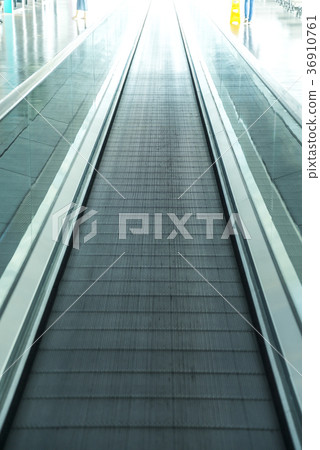Airport's auto walk Airport's auto walk 36910761