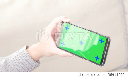 man with green screen 36911621