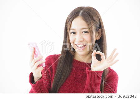 女性小姐微笑生活方式 36912048