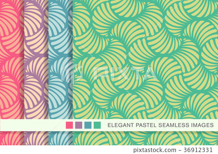 Antique Pattern Library Pastel Seamless pastel background vintage pattern set - Stock Illustration ...