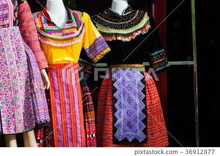 handmade clothes with Hmong ethnic patterns 36912877