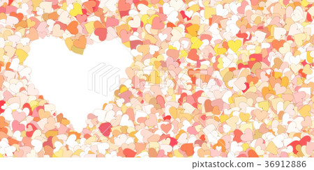 鮮豔細緻的愛心圖框特寫背景 36912886