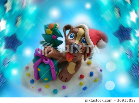 background for the new year dog plasticine background for the new year dog plasticine 36913852