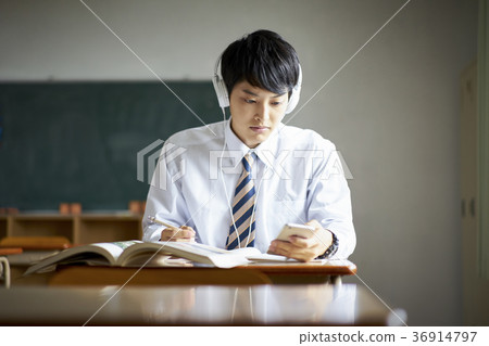 Students studying in a classroom Students studying in a classroom 36914797