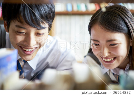 Students in the library Students in the library 36914882