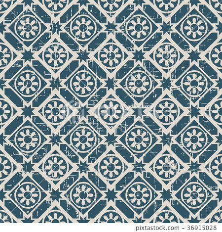 Seamless retro worn out background vintage pattern 36915028