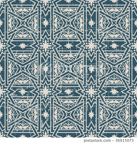 Seamless retro worn out background vintage pattern 36915073