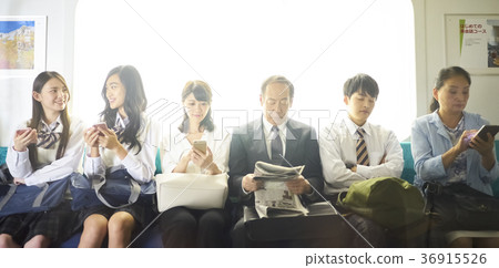 A train passenger A train passenger 36915526