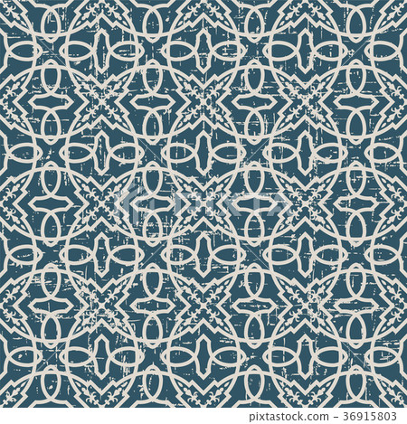 Seamless retro worn out background vintage pattern 36915803