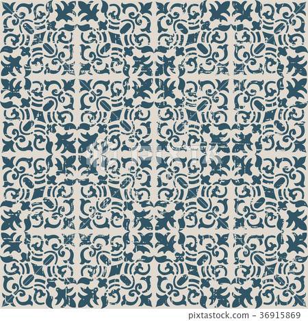 Seamless retro worn out background vintage pattern Seamless retro worn out background vintage pattern 36915869