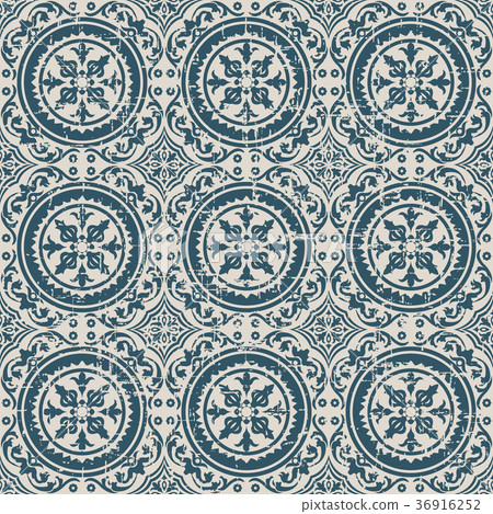 Seamless retro worn out background vintage pattern Seamless retro worn out background vintage pattern 36916252
