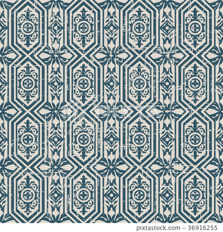 Seamless retro worn out background vintage pattern Seamless retro worn out background vintage pattern 36916255