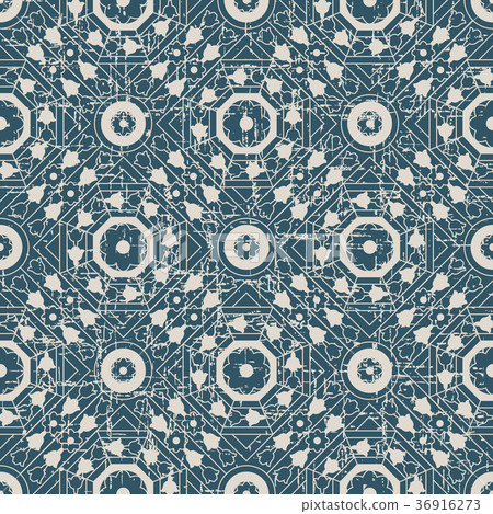 Seamless retro worn out background vintage pattern Seamless retro worn out background vintage pattern 36916273