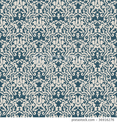 Seamless retro worn out background vintage pattern 36916276