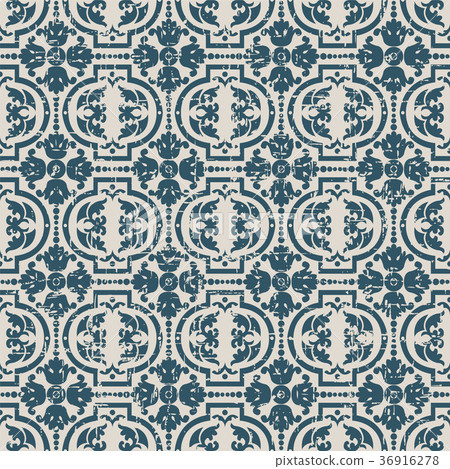 Seamless retro worn out background vintage pattern Seamless retro worn out background vintage pattern 36916278