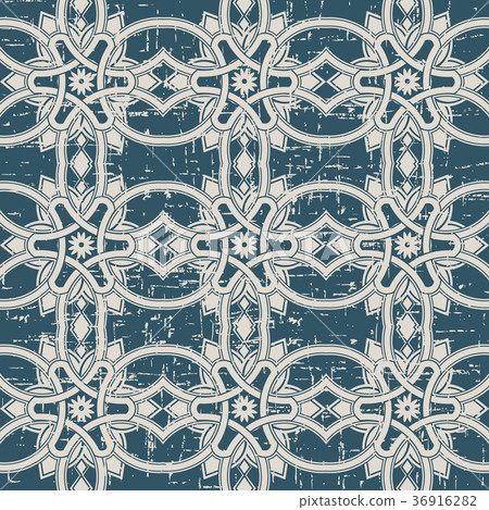 Seamless retro worn out background vintage pattern Seamless retro worn out background vintage pattern 36916282