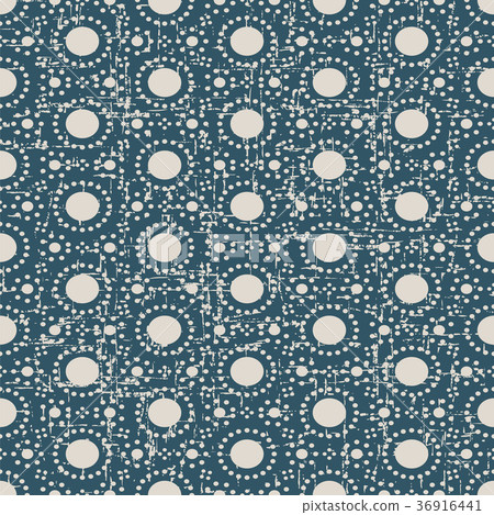 Seamless retro worn out background vintage pattern 36916441