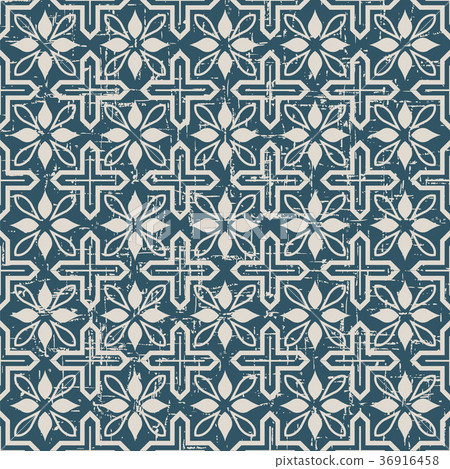 Seamless retro worn out background vintage pattern Seamless retro worn out background vintage pattern 36916458