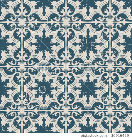 Seamless retro worn out background vintage pattern Seamless retro worn out background vintage pattern 36916459