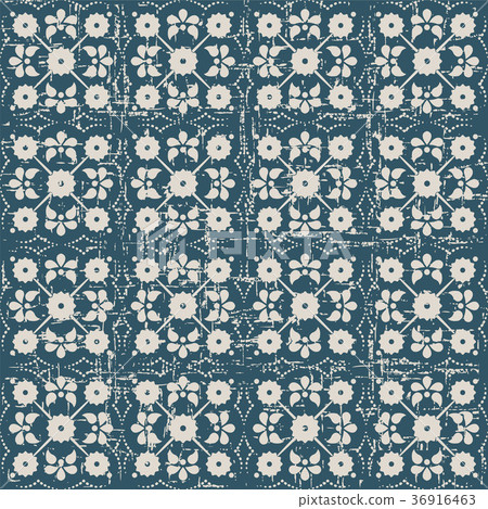 Seamless retro worn out background vintage pattern 36916463