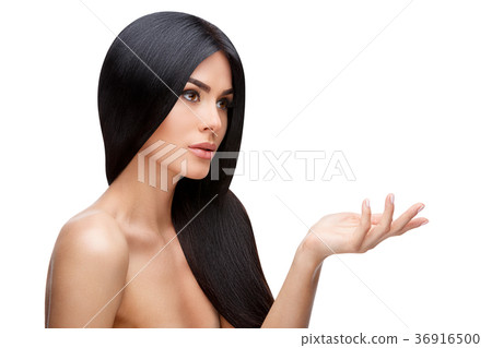 Beautiful Young Woman with Clean healthy hair Beautiful Young Woman with Clean healthy hair 36916500