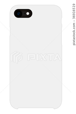 智能手機外殼模擬模板圖（白色） 36916519