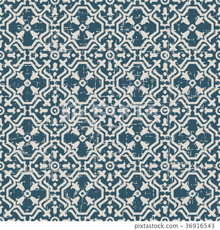 Seamless retro worn out background vintage pattern 36916543