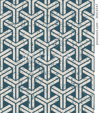 Seamless retro worn out background vintage pattern 36916547