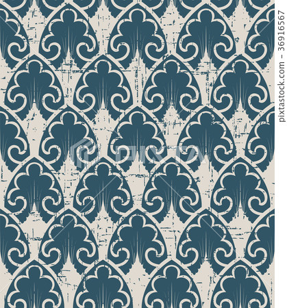 Seamless retro worn out background vintage pattern Seamless retro worn out background vintage pattern 36916567