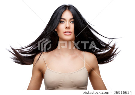 Beautiful Young Woman with Clean healthy hair Beautiful Young Woman with Clean healthy hair 36916634