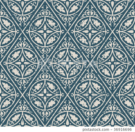Seamless retro worn out background vintage pattern 36916696