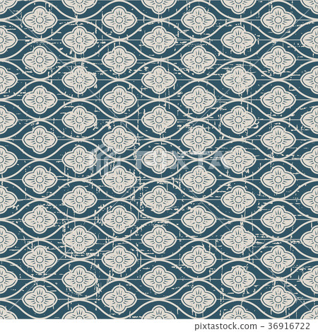 Seamless retro worn out background vintage pattern 36916722