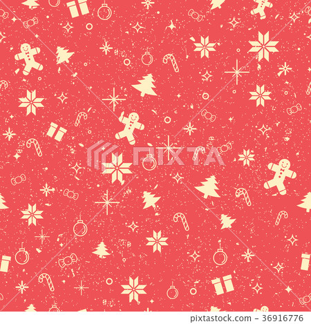 Seamless retro worn out background vintage pattern 36916776