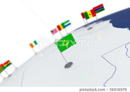 Mauritania flag 36916976