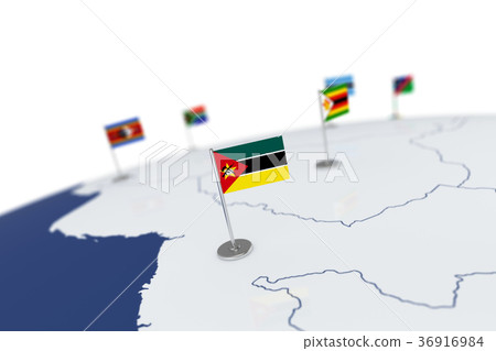 Mozambique flag 36916984