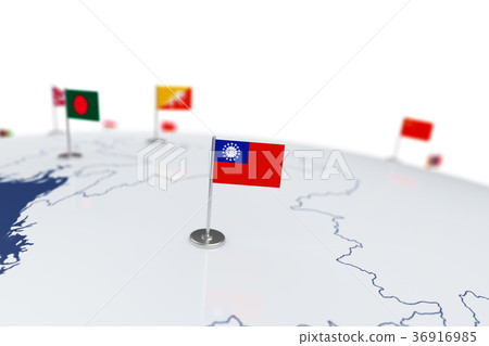 Myanmar flag 36916985